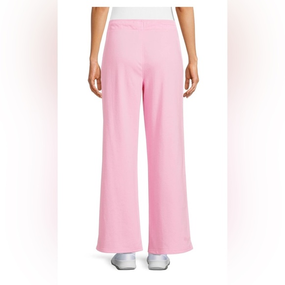 Avia French Terry Flare Leg Sweatpants with Side Pockets XL (16-18) Bermuda Pink - Picture 5 of 6